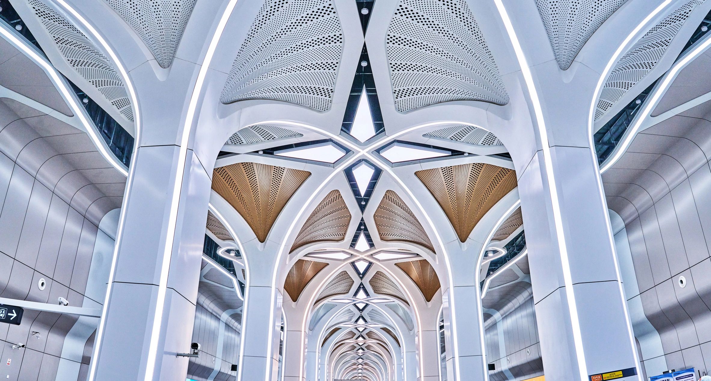 Modern metro station representing efficient public transit