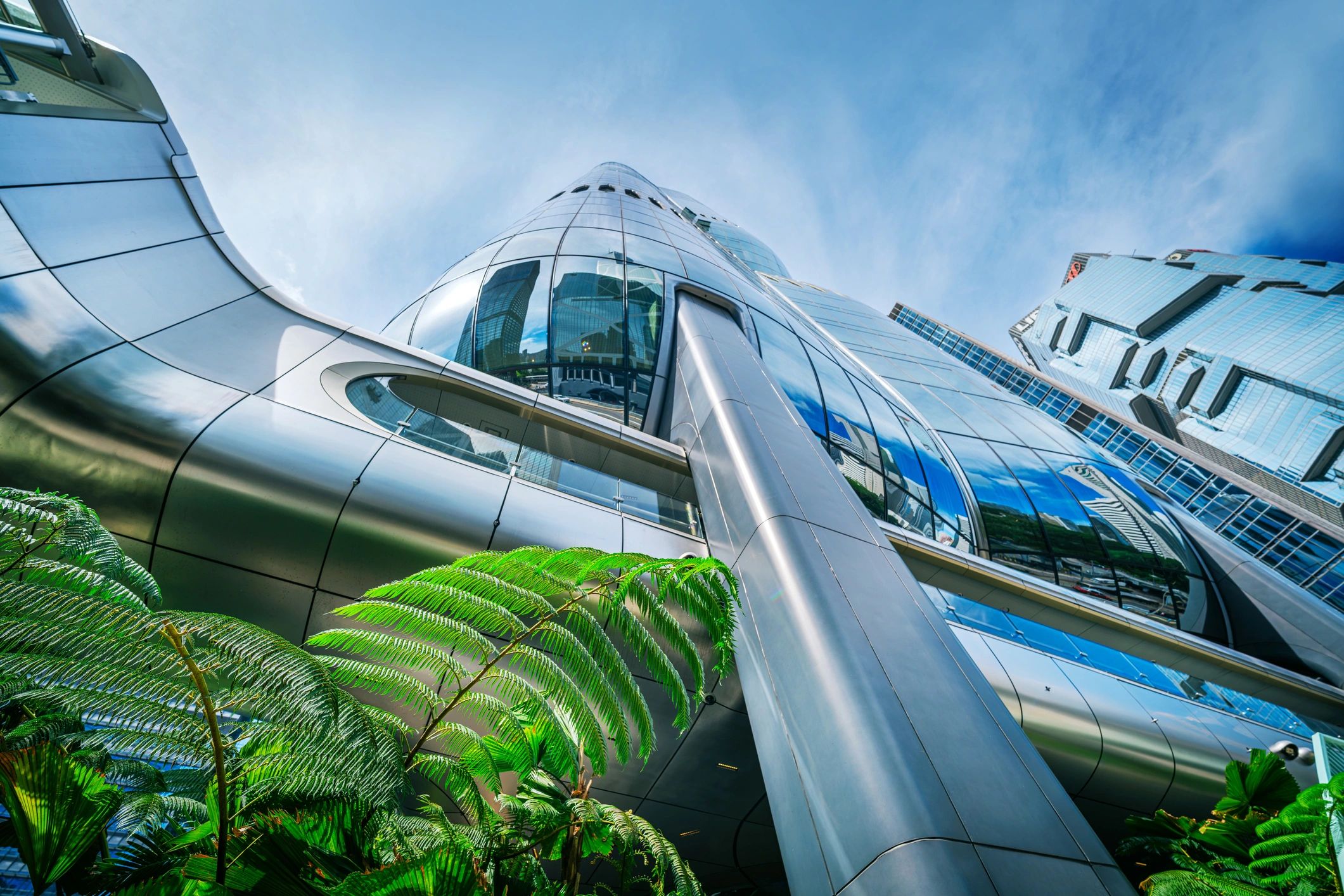 Modern architecture representing high-density urban form